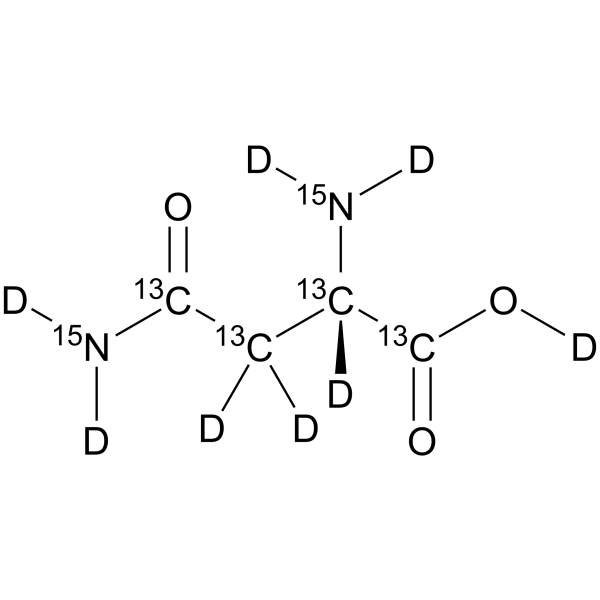 L-Asparagine-13C4,15N2,d8 (L-(+)-anhydrous asparagine 13C4,15N2,d8) 1217464-18-0